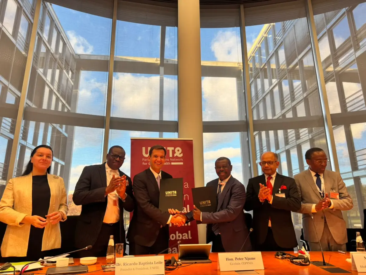 Hon. Njume Takes Malaria Fight to European Parliaments